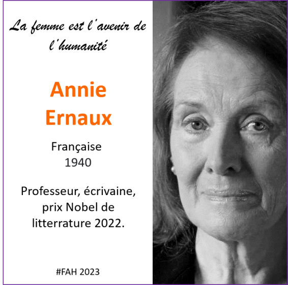 Annie Ernaux prix Nobel de litterature