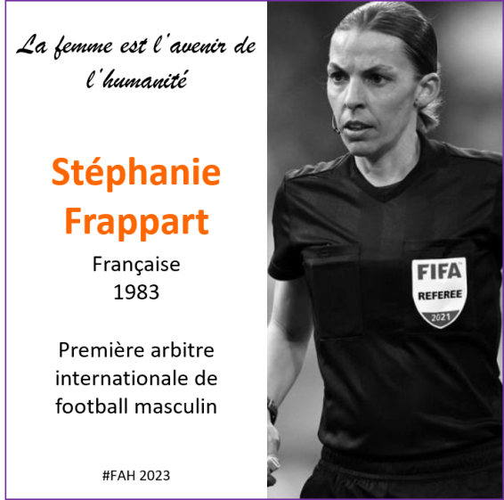 Stéphanie Frappart, arbitre internationale